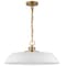 Nuvo Colony 1-Light Medium Pendant - Matte White with Burnished Brass 60/7483 - alternate 1